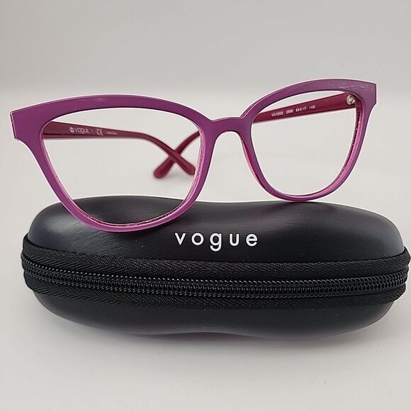 Vogue VO 5202 2595 Cat Eye Pink Purple Glitter Womens Eyeglasses Frame 54-17-140 - Picture 1 of 8